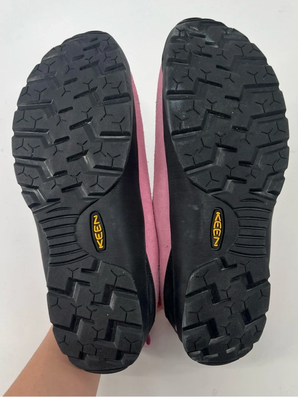 Keen Jasper Women's Pink and Blue Suede Lace-Up Hiking Streetwear Sneakers 9 - Picture 8 of 8